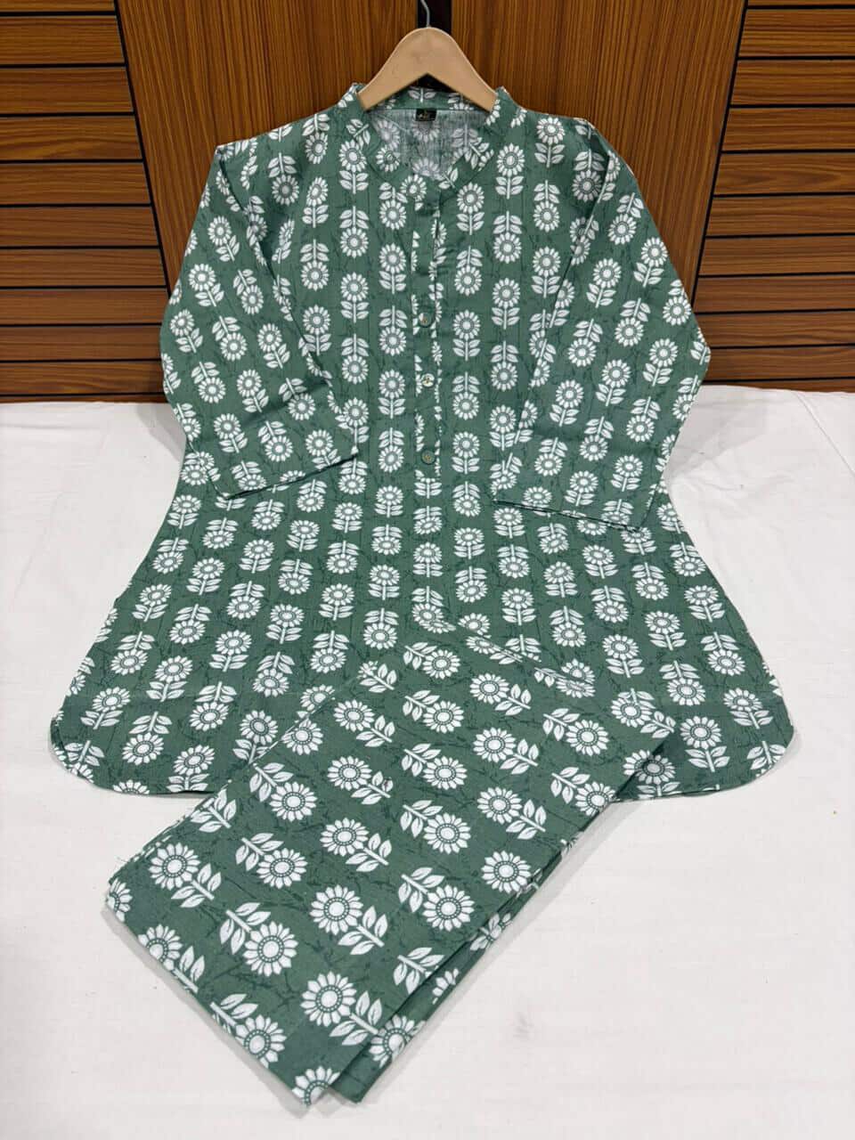 Jaipuri Cotton Floral Cord Set – Daily Wear