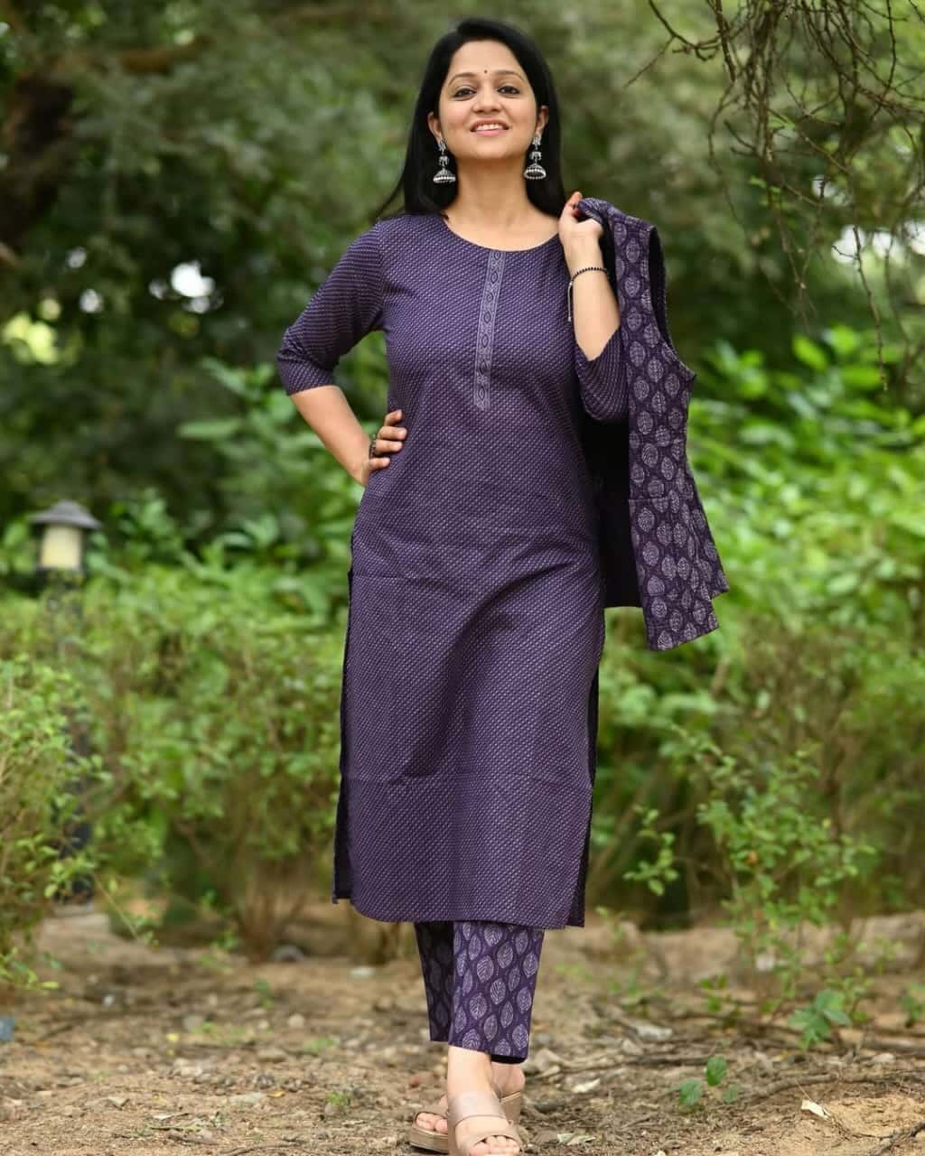 Premium Cotton Kurta Set with Warm Quilted Jacket - Winter Collection