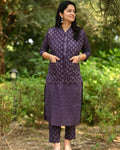 Premium Cotton Kurta Set with Warm Quilted Jacket - Winter Collection