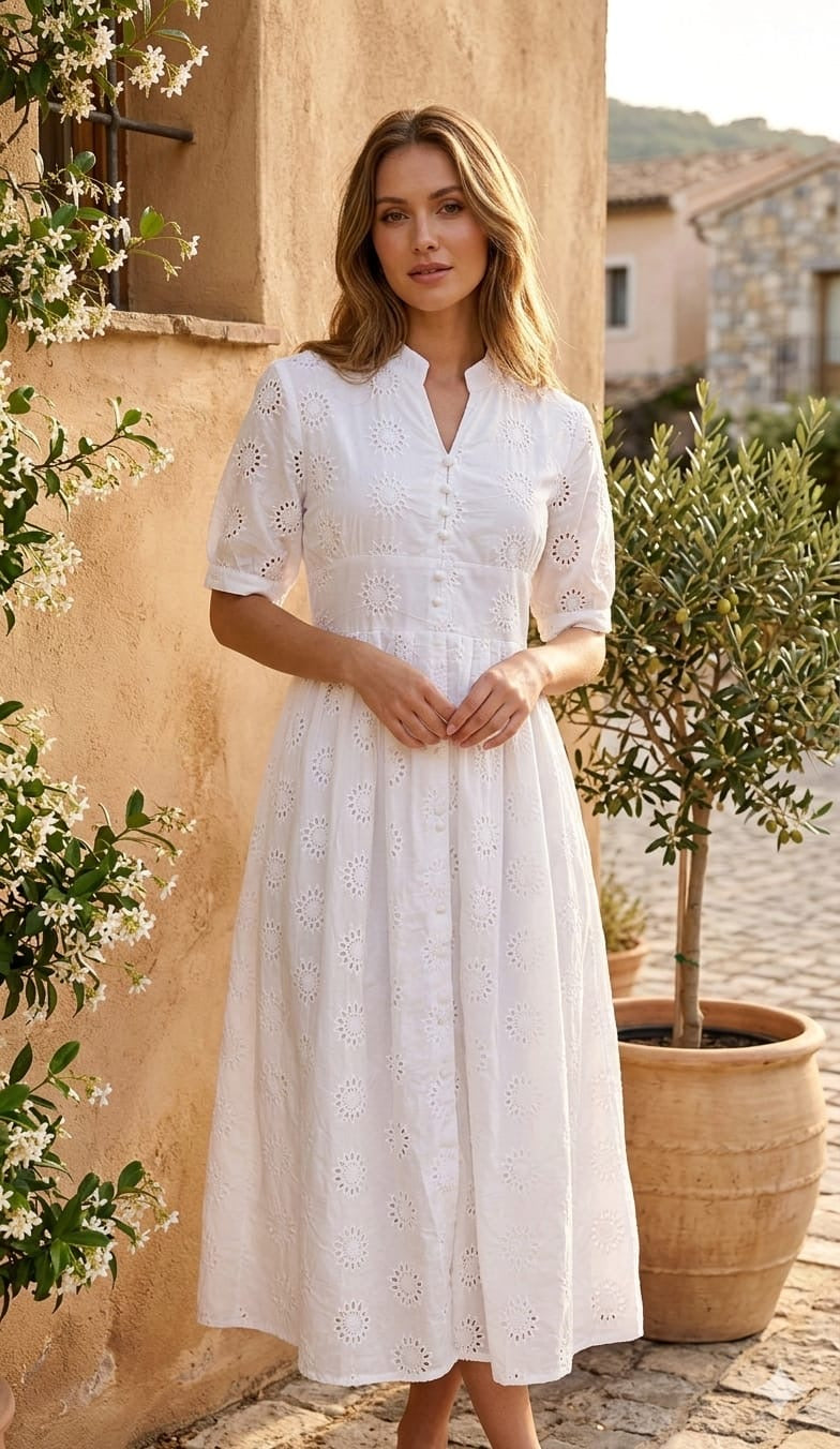 Schifli Dress | Cotton | Free Size (L to 3XL)