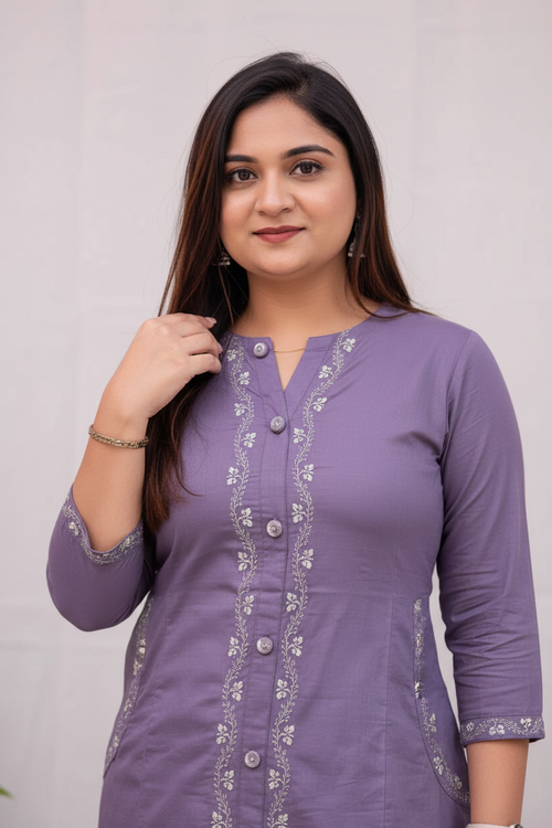 Close-up embroidery detail